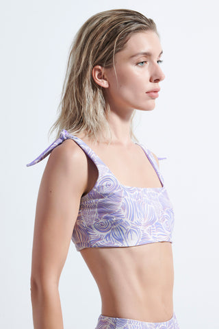 Reversible bikini top (with UV50+ protection) | Sea Shells